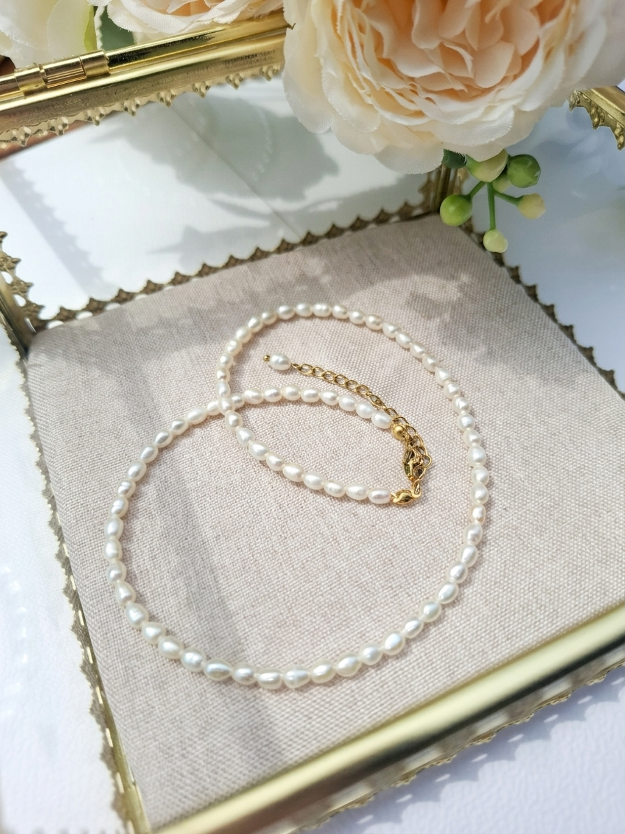 naszyjnik choker perły słodkowodne naszyjnik choker perły słodkowodne