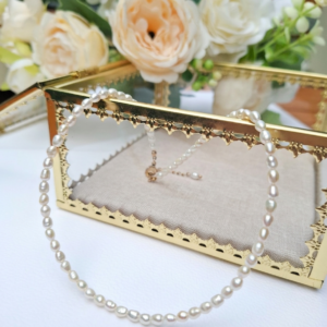 naszyjnik choker perły słodkowodne