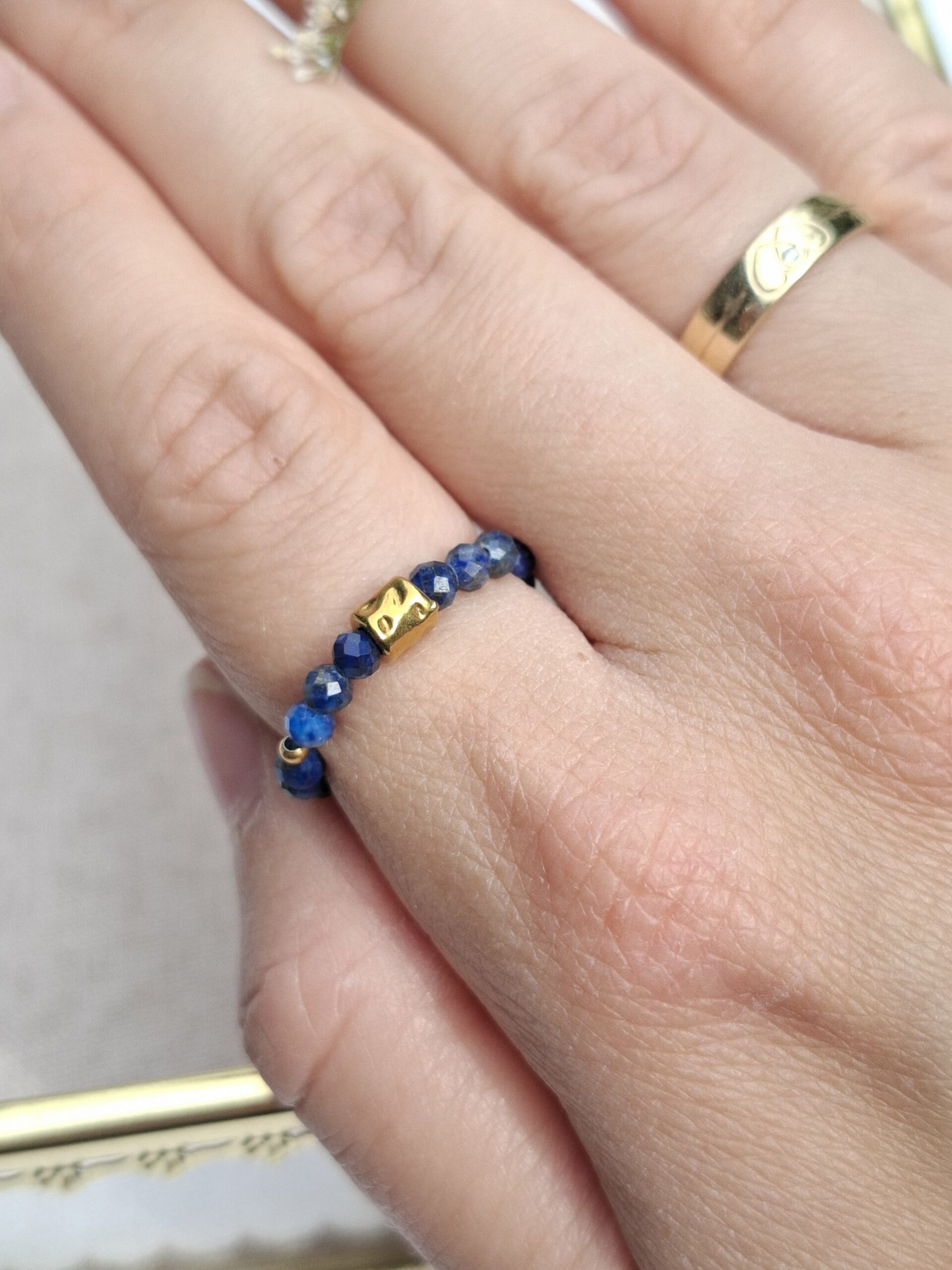 pierścionek lapis lazuli gold pierścionek lapis lazuli gold
