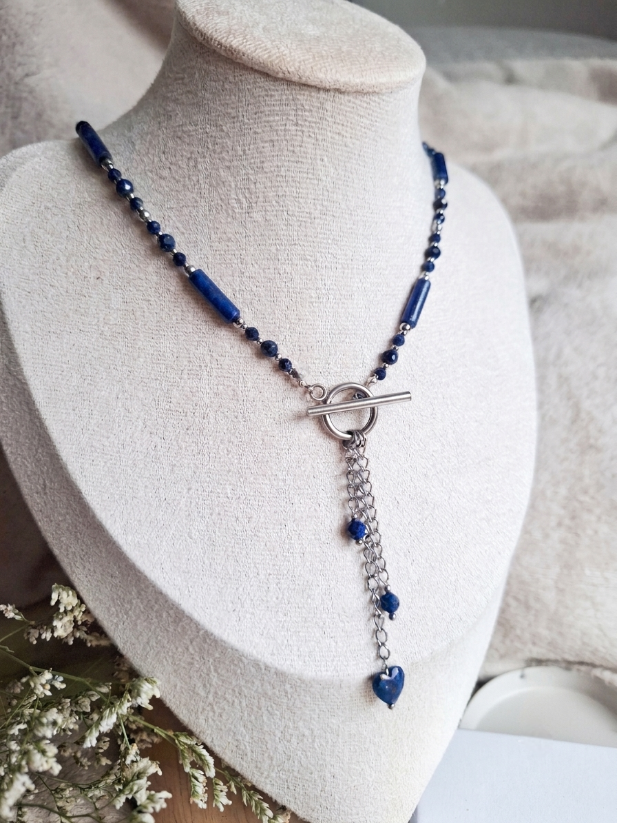 naszyjnik lapis lazuli patyczkowy naszyjnik lapis lazuli patyczkowy