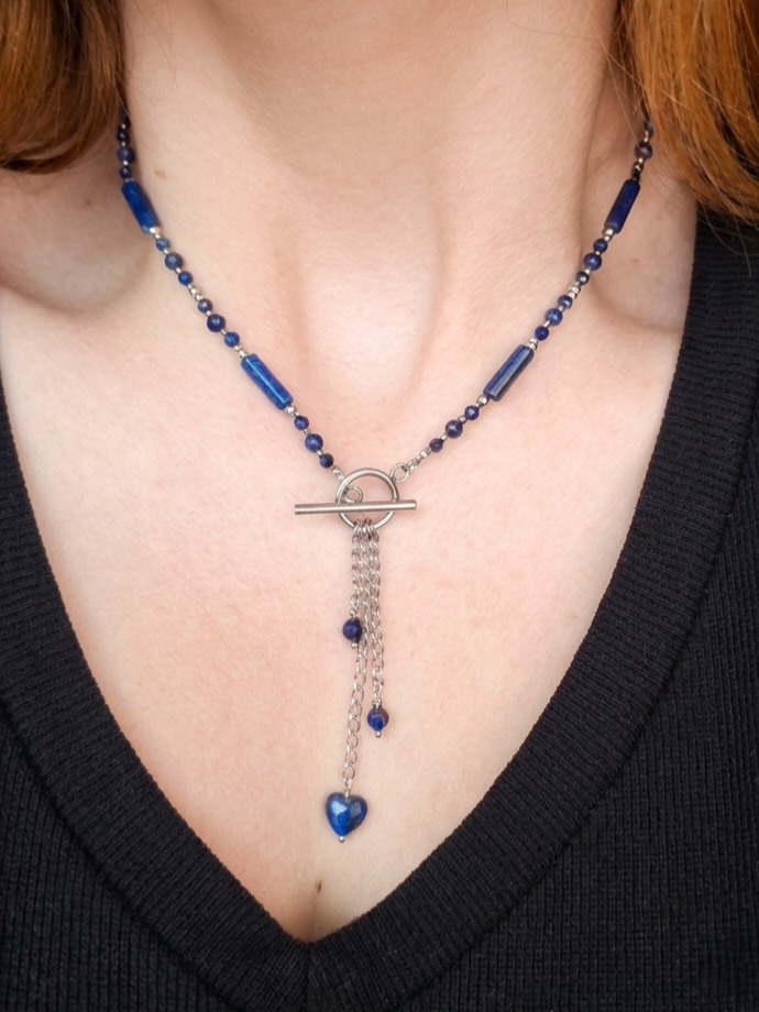 naszyjnik lapis lazuli patyczkowy naszyjnik lapis lazuli patyczkowy