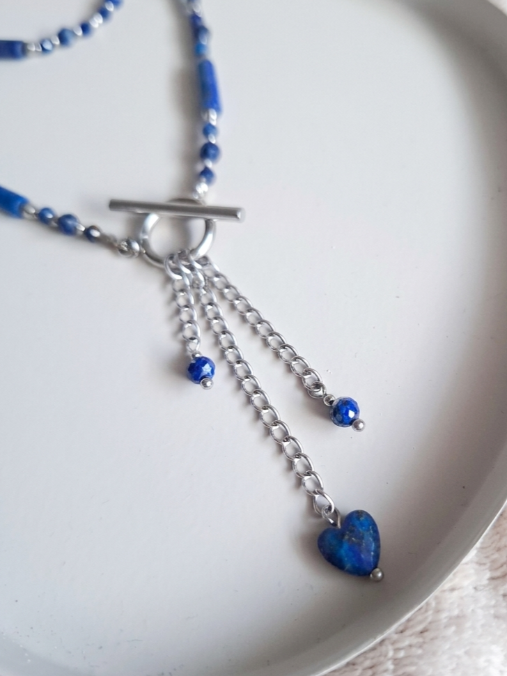 naszyjnik lapis lazuli patyczkowy naszyjnik lapis lazuli patyczkowy