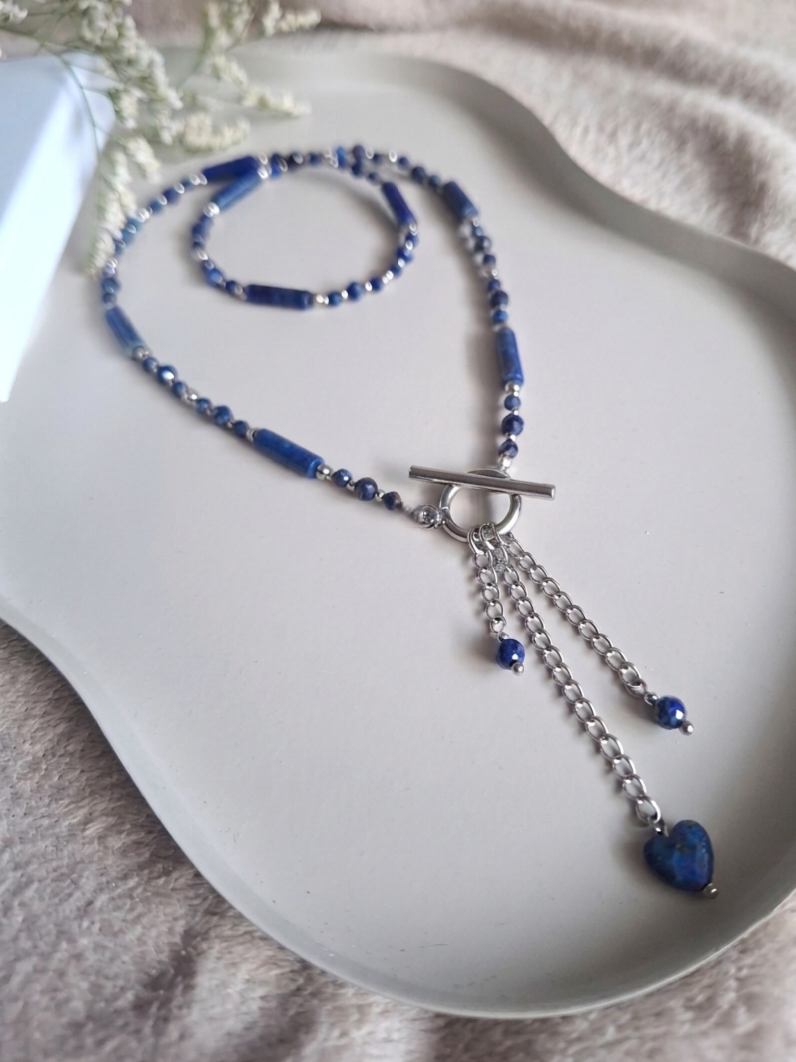 naszyjnik lapis lazuli patyczkowy naszyjnik lapis lazuli patyczkowy